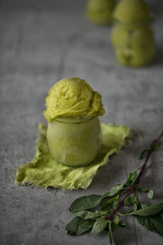 Aprikosen Thai-Basilikum Sorbet - Patrick Rosenthal