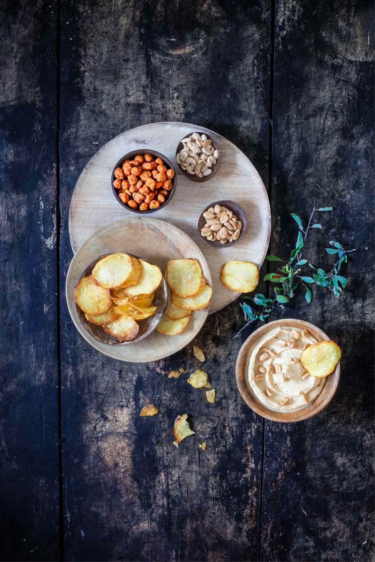 Gefüllte Chips und Erdnuss-Hummus - Patrick Rosenthal