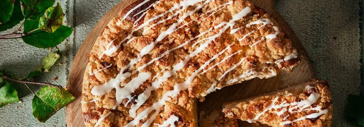 Apfelkuchen mit ganz viel streusel